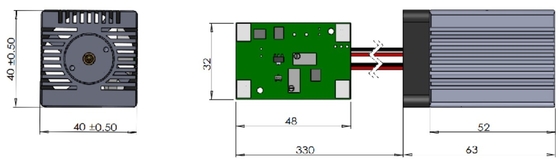 Gelb 571nm Lasermodul DPSS Laser 50mW 571nm für industrielle Anwendungen