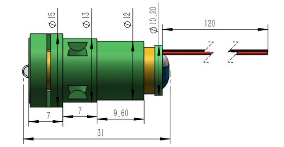 Hochgenaue CW-Ausgangsleistung Grün-Linien-Laser für Temperaturbereich von -10 bis 50 °C