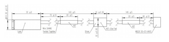 Beam Divergence 1.5 Lasermodul für die Industrie Showlaser Vogelverteidiger Zeiger Zielen